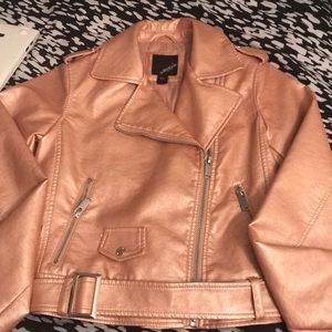 Faux Leather Moto Jacket